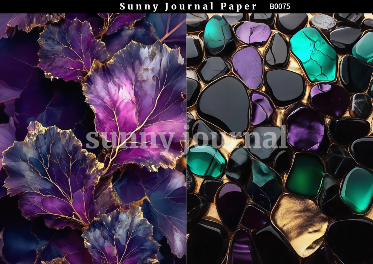 B0075-Marble Texture Paper A5 paper 10pcs no repeat