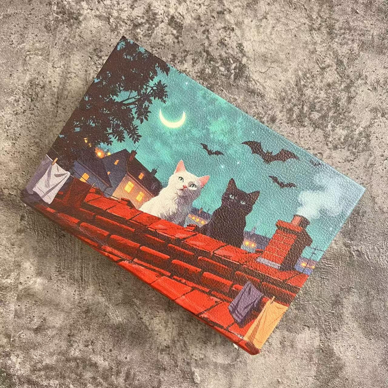 D0027 Kitty Cats Wooden Book Box
