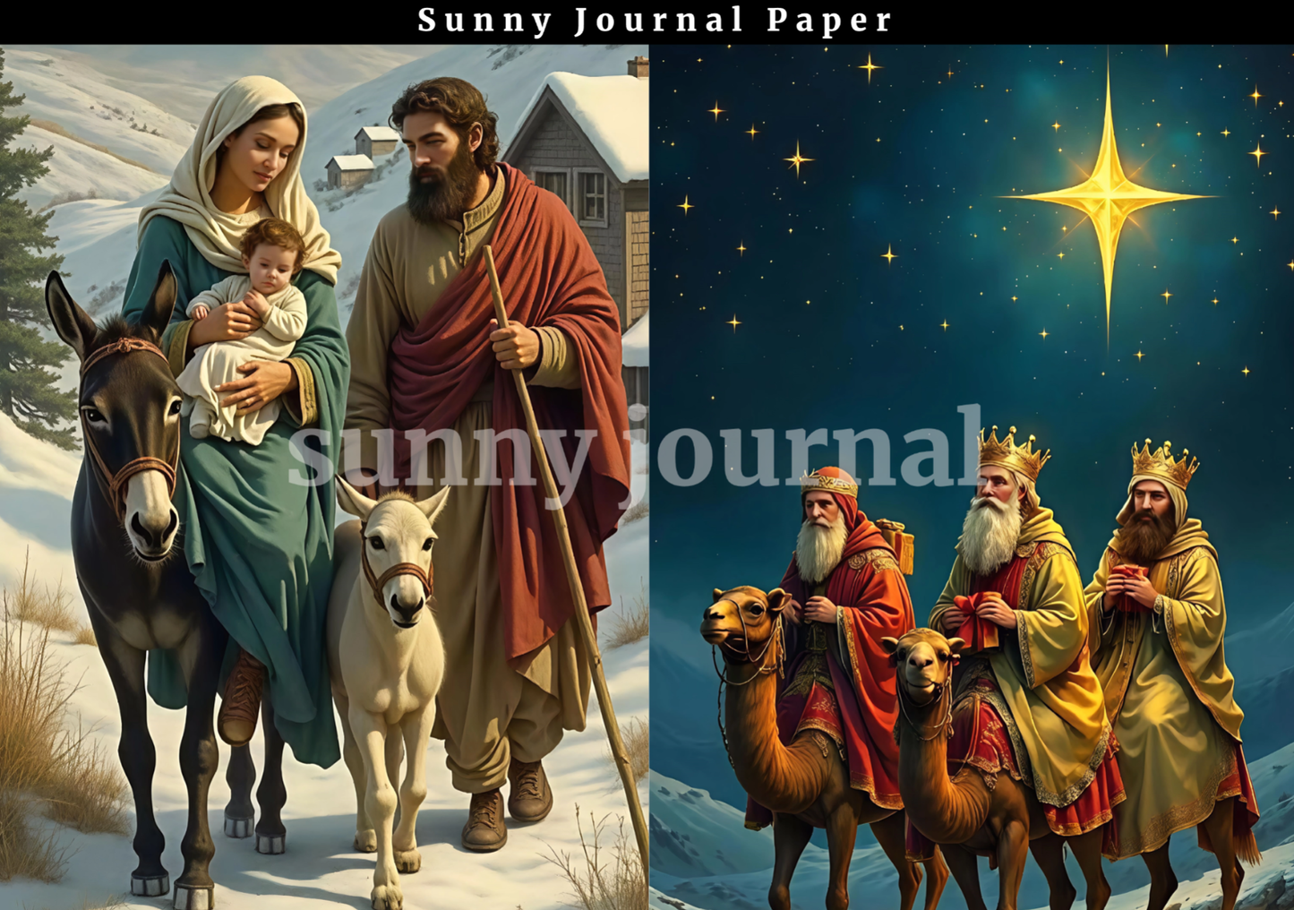 B0031-Holy Christmas 20 images A5 paper no repeat