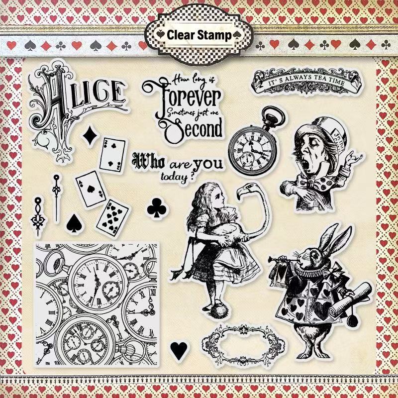 Classic Alice Clear  silicone Stamp