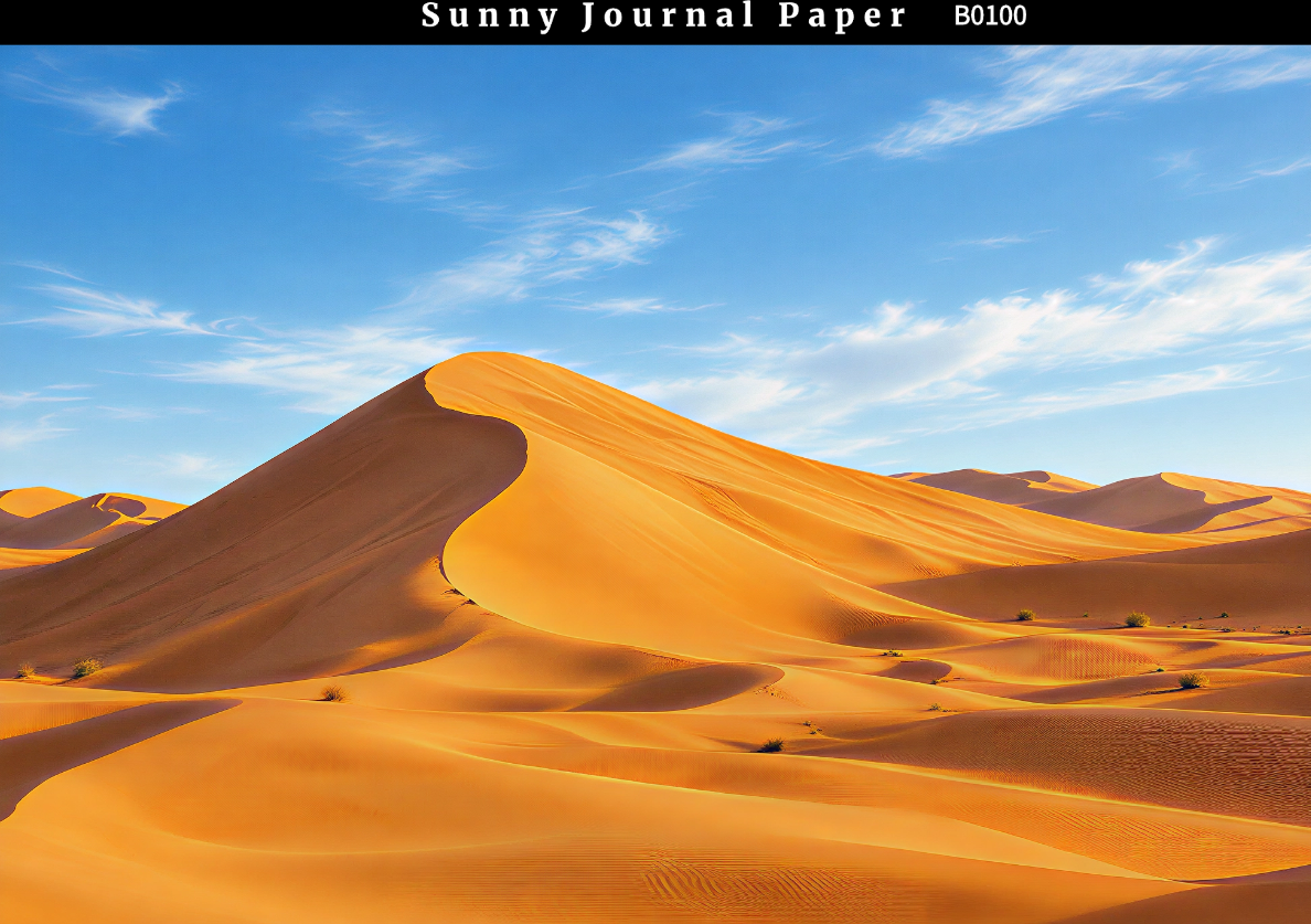 B0100--Desert Landscape  A5 paper 15pcs no repeat