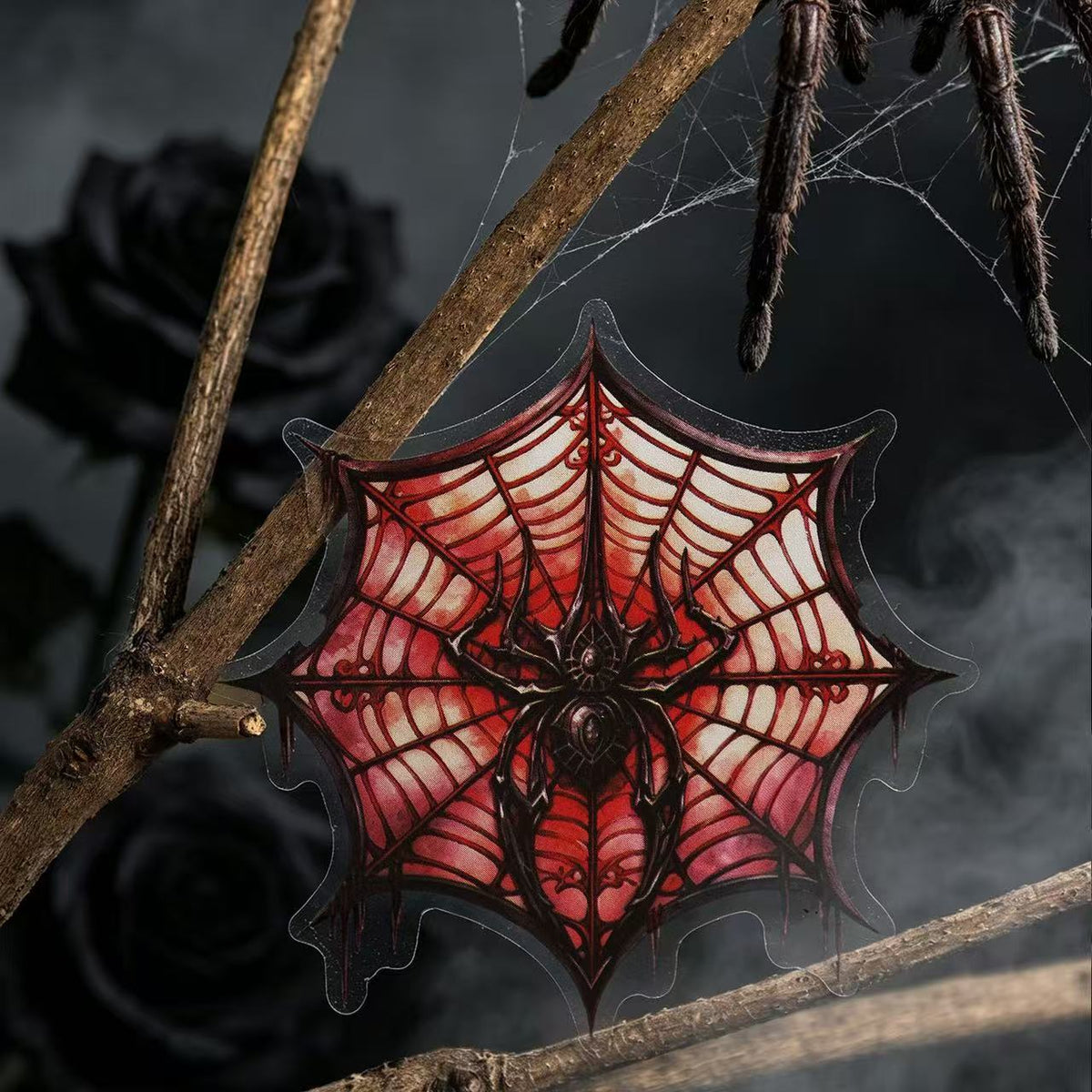 Halloween Spider Web PET Stickers 10 Sheets Per Pack