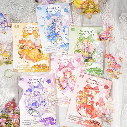 Flower Fairy PET Stickers 15 Sheets Per Pack