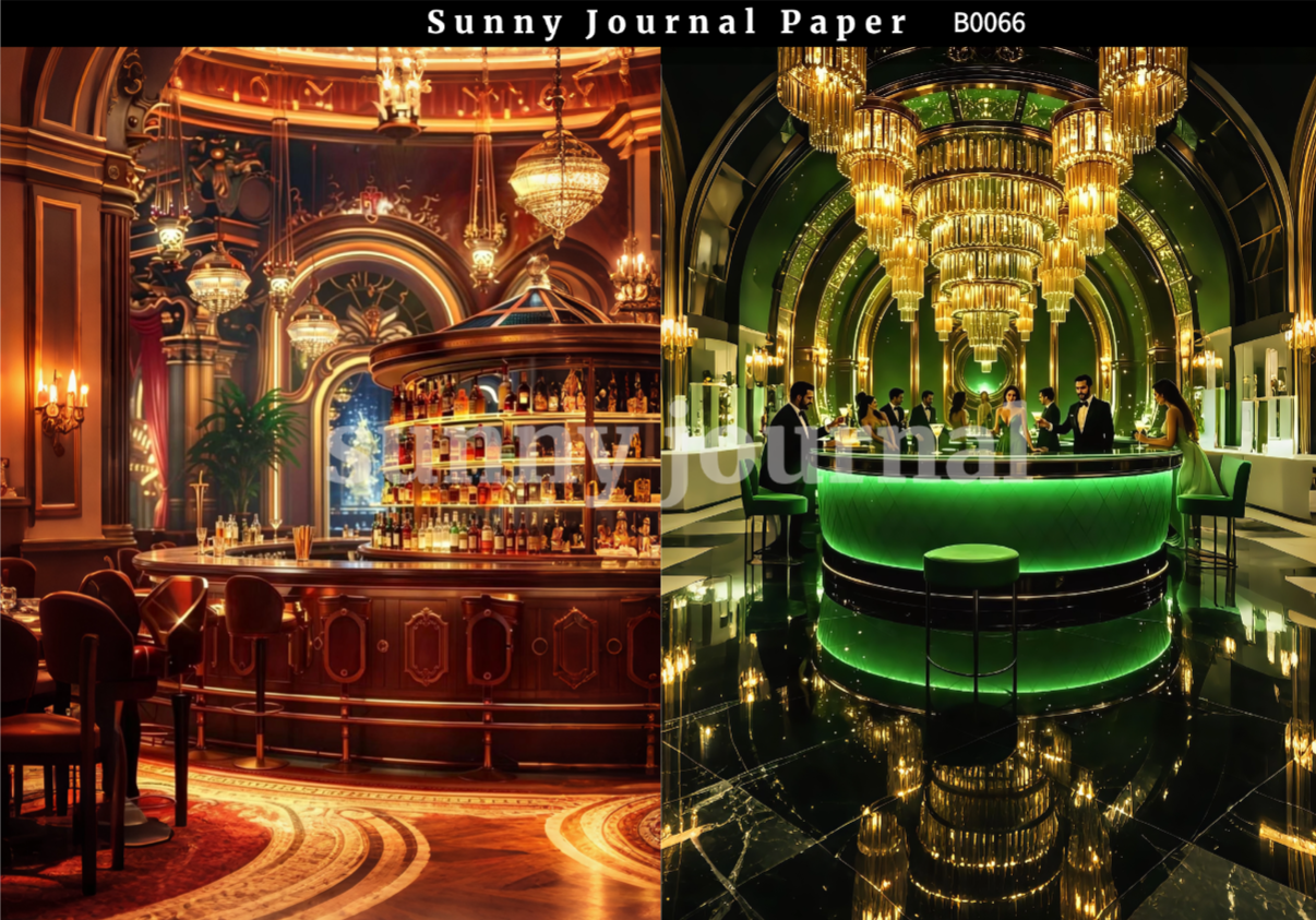 B0066-Luxury Bar Paper A5 paper 10pcs no repeat