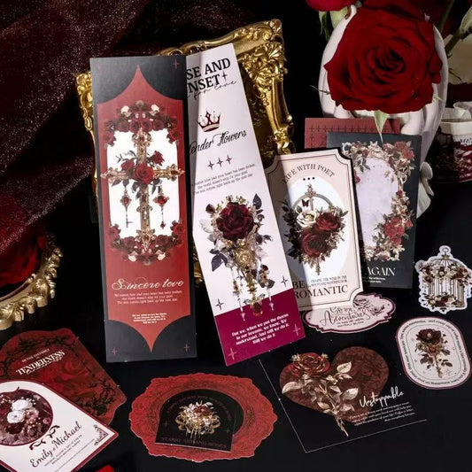 Gothic Rose Stickers 60 Sheets Per Pack