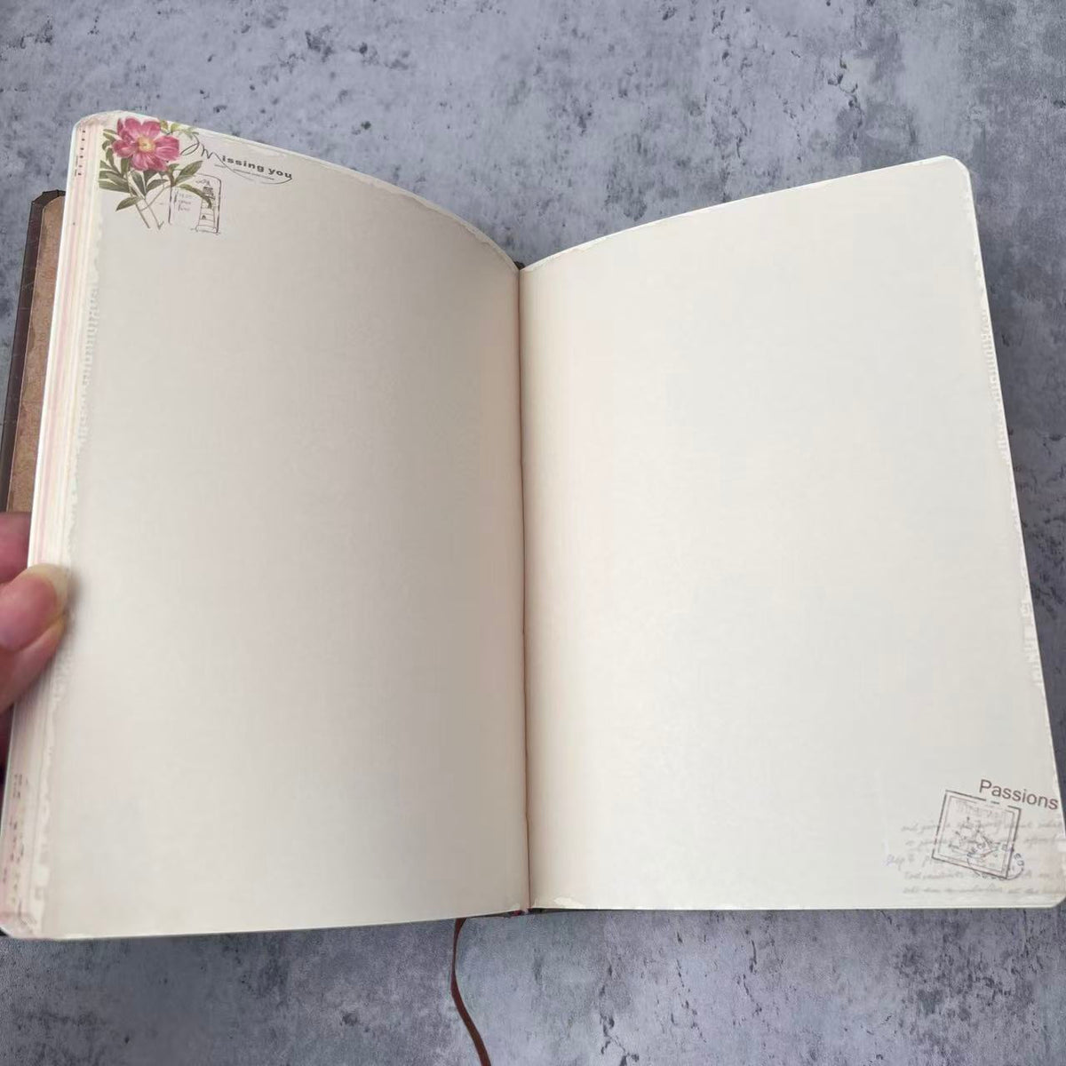Retro Peacock A5 Journal Paper Books 110 pages