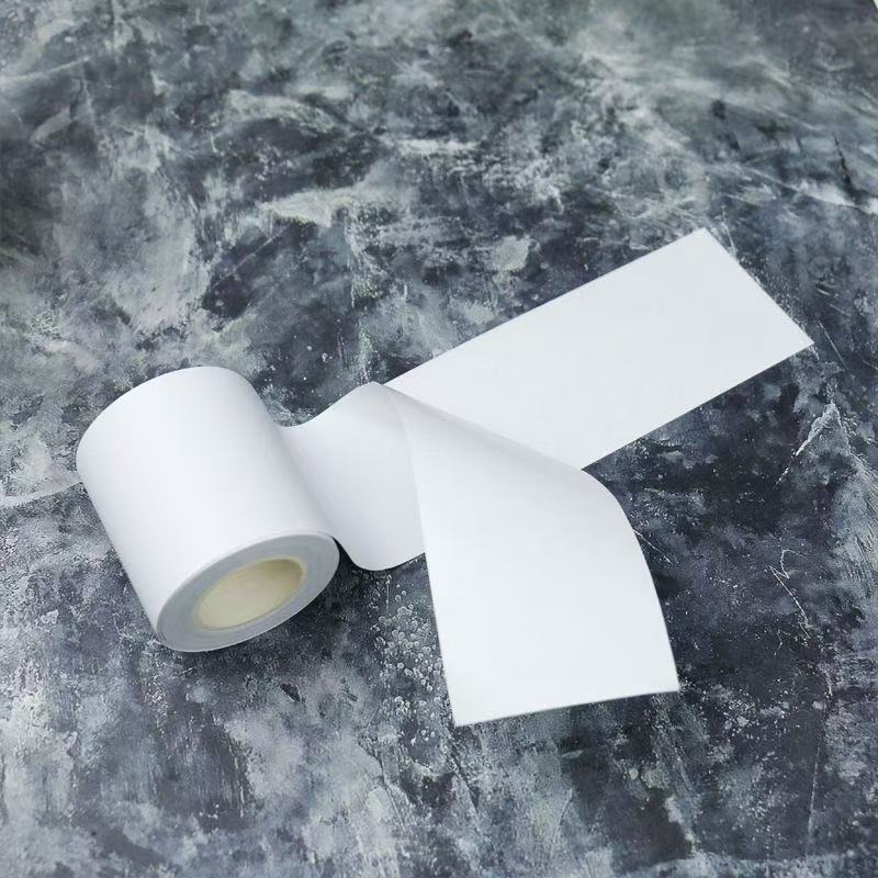 Extra Wide Plain White Background Sticker Tape Self-Adhesive with Release Paper