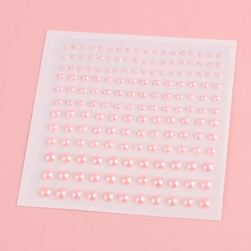 3D Pearl Stickers (white/pink/blue)