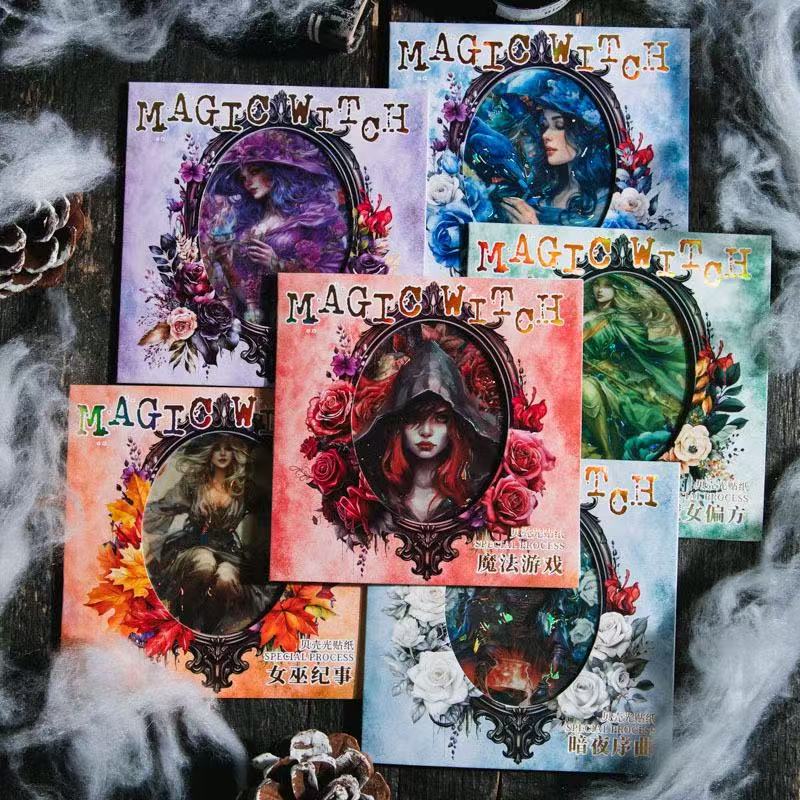 Magic Witch PET Stickers 5 Sheets Per Pack