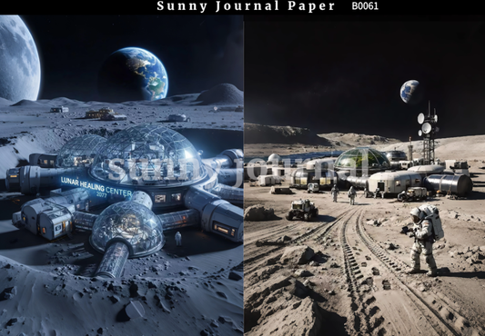 B0061-Second Planet, Outer Space, Cosmic Immigration Paper A5 paper 10pcs no repeat