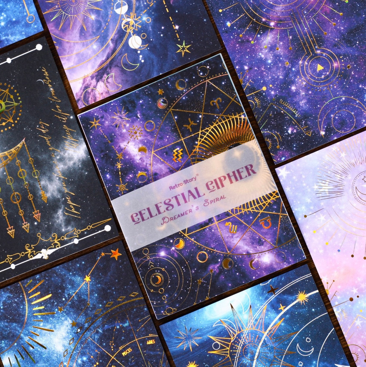 Star Fantasy Background Scrapbook Paper 10 Sheets Per Pack