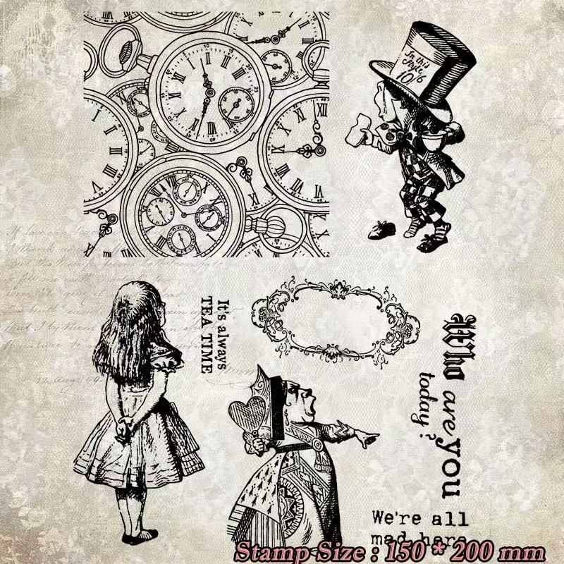Classic Alice Clear  silicone Stamp