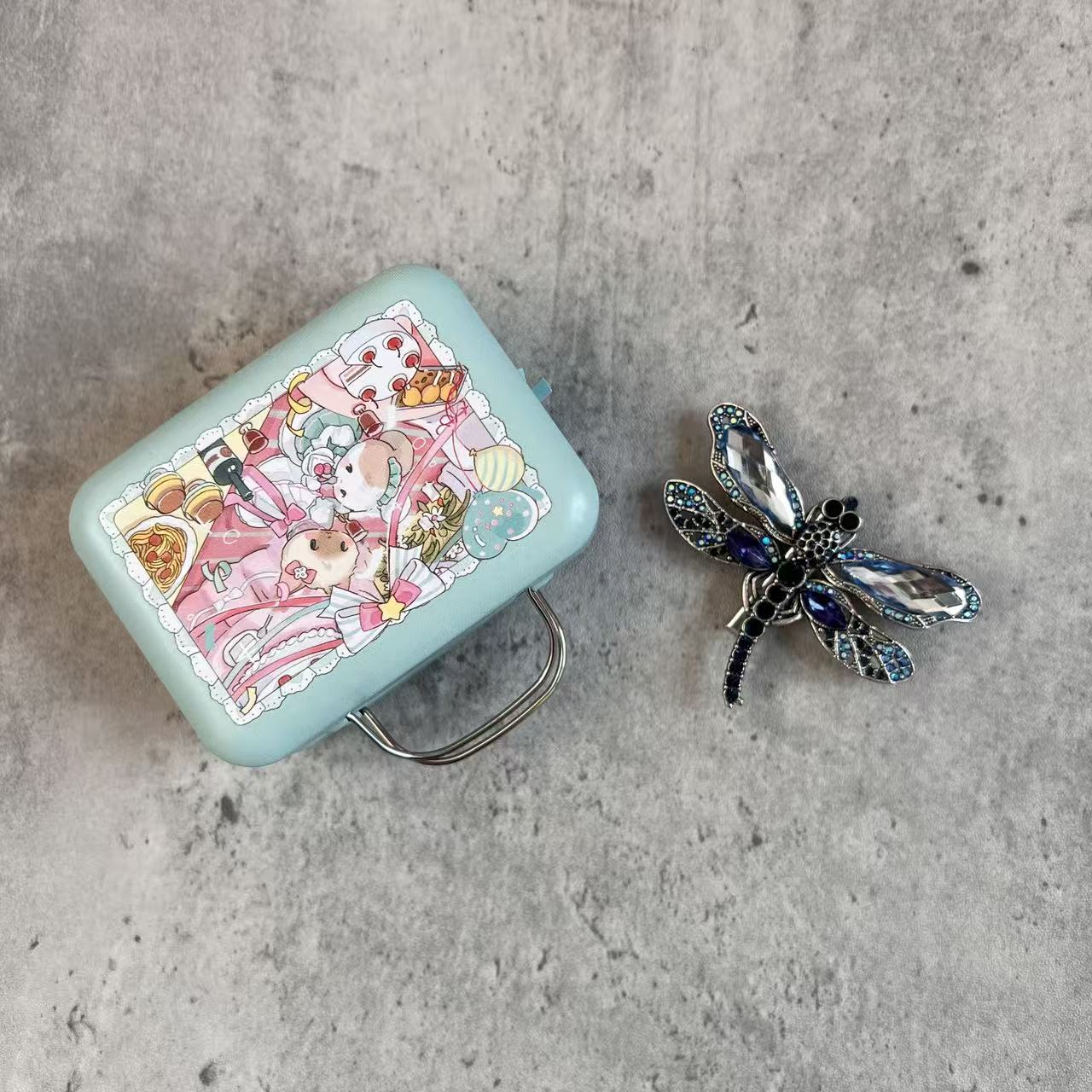 Sunny Handmade Blue Gragonfly Journal Clips