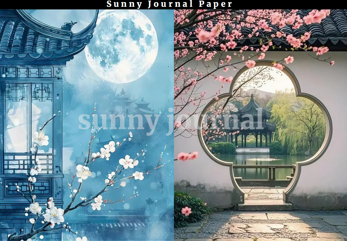 B0020-Chinese tradition style A5 Paper 10 pcs no repeat