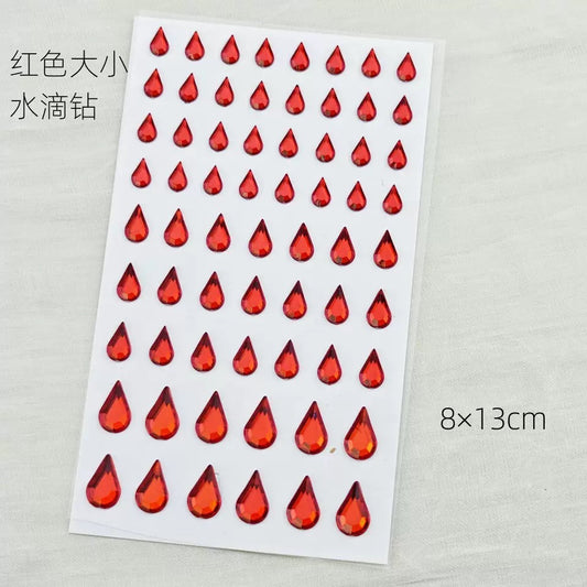 Gothic Tears Water drop 3D Stickers
