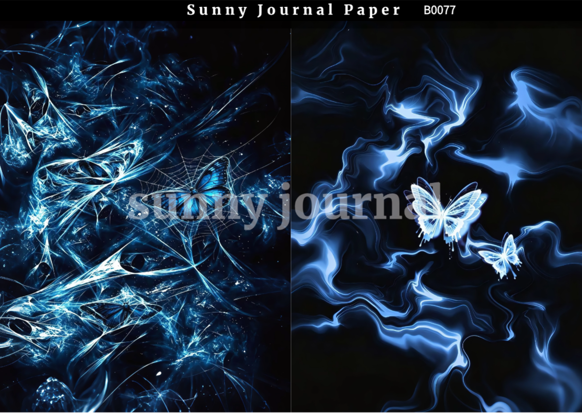 B0077- Klein Blue Y2K Aesthetic Ethereal Paper Paper A5 paper 10pcs no repeat