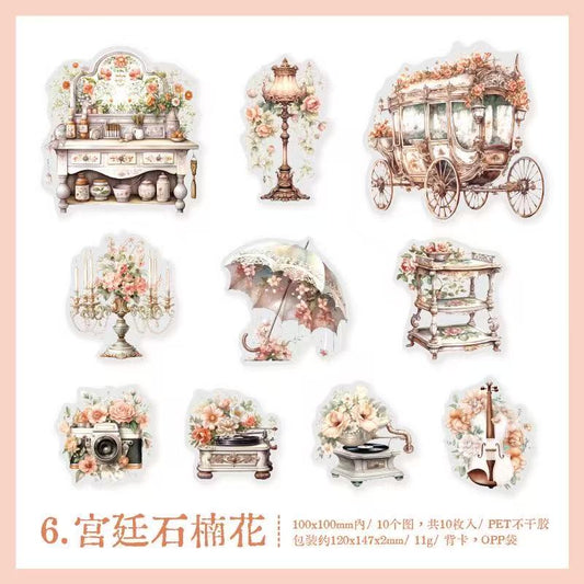 Home Decor PET Stickers 10 Sheets Per Pack