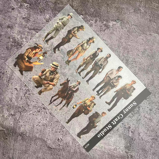 A0124--Gyptian Archaeological Expedition PET Sticker 1 Pcs A5 Size