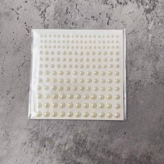 3D Pearl Stickers (white/pink/blue)