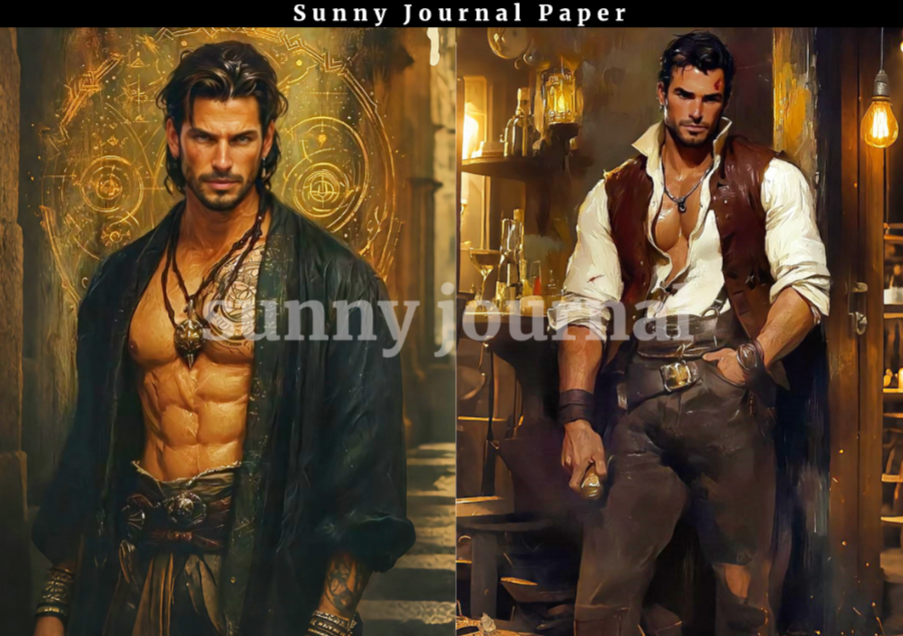 B0038-Spicy men 20 images A5 paper no repeat