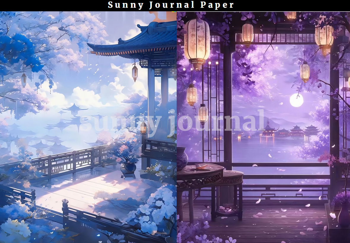 B0020-Chinese tradition style A5 Paper 10 pcs no repeat