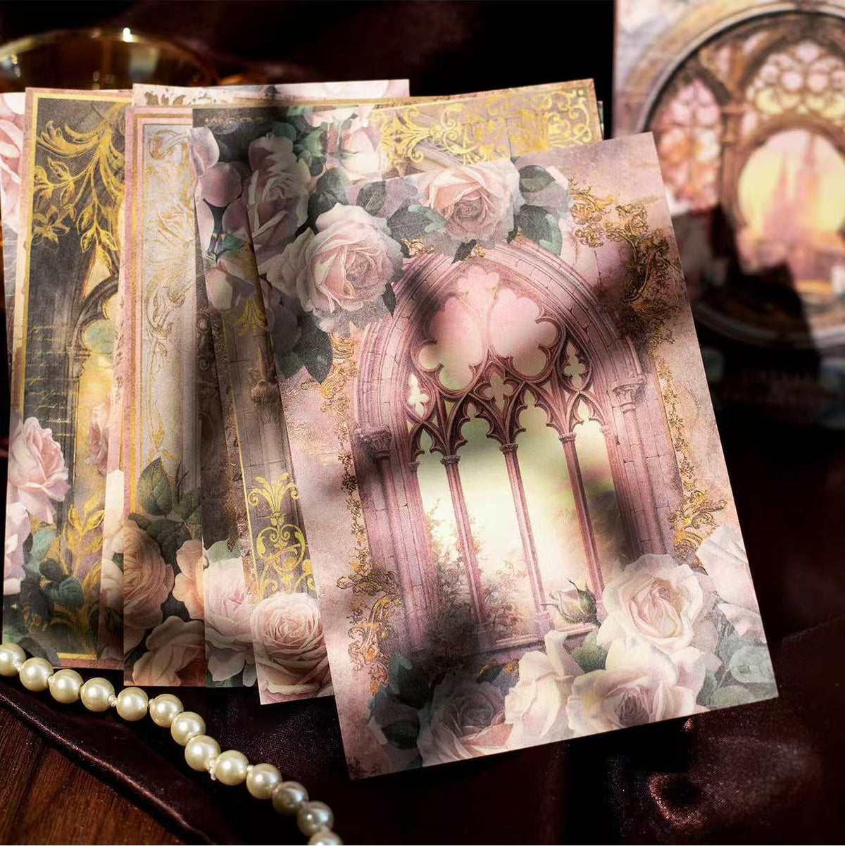 Baroque Dream Series, Vintage Journal Paper 32 Sheets