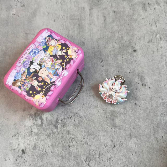 Sunny Handmade Pink Cherry Nine-tail Fox Journal Clips