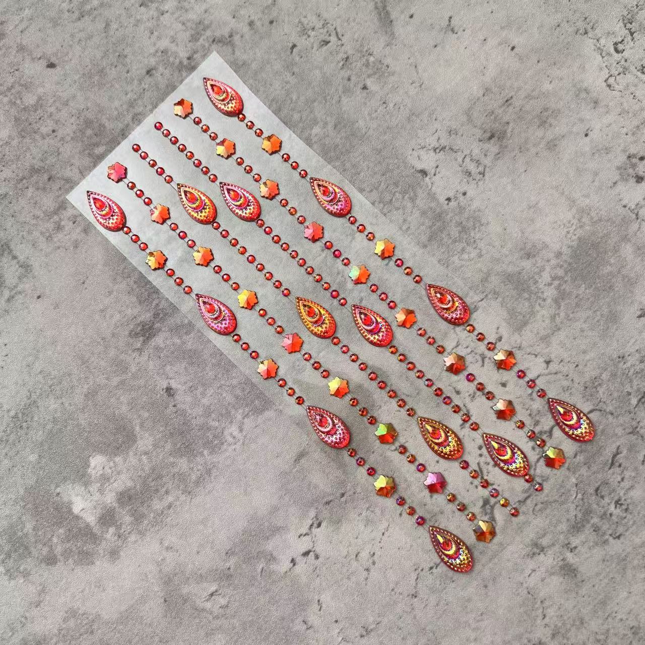 Connected Strip Water Drop 3D Stickers