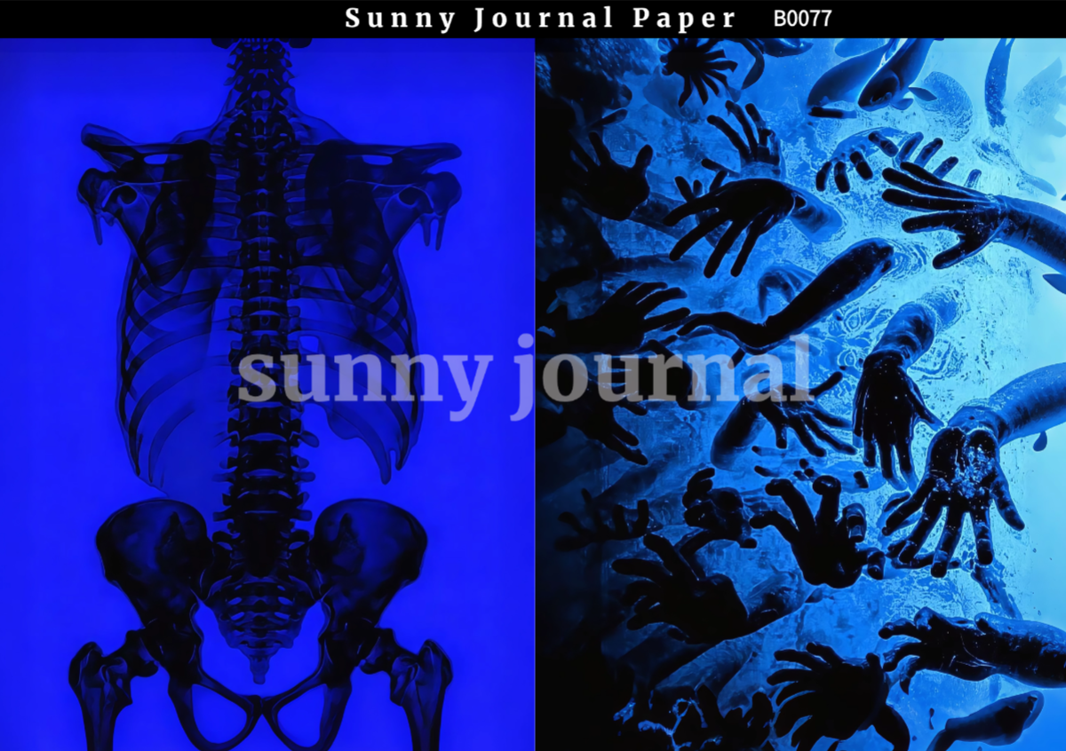 B0077- Klein Blue Y2K Aesthetic Ethereal Paper Paper A5 paper 10pcs no repeat