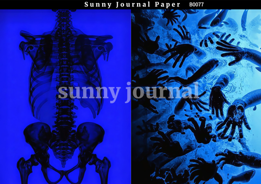 B0077- Klein Blue Y2K Aesthetic Ethereal Paper Paper A5 paper 10pcs no repeat