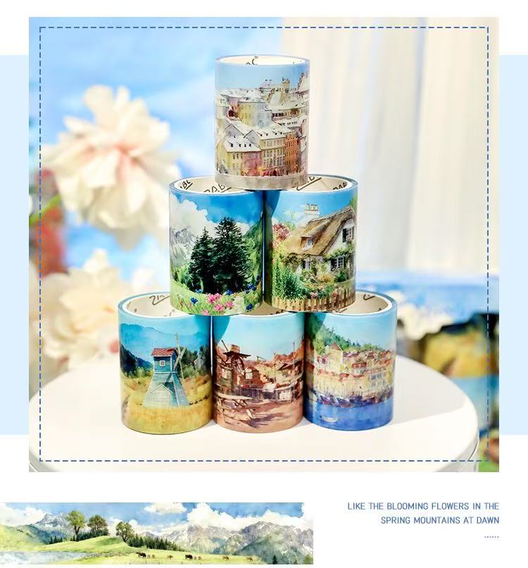 PET Tape Set LandScape 6 pcs rolls