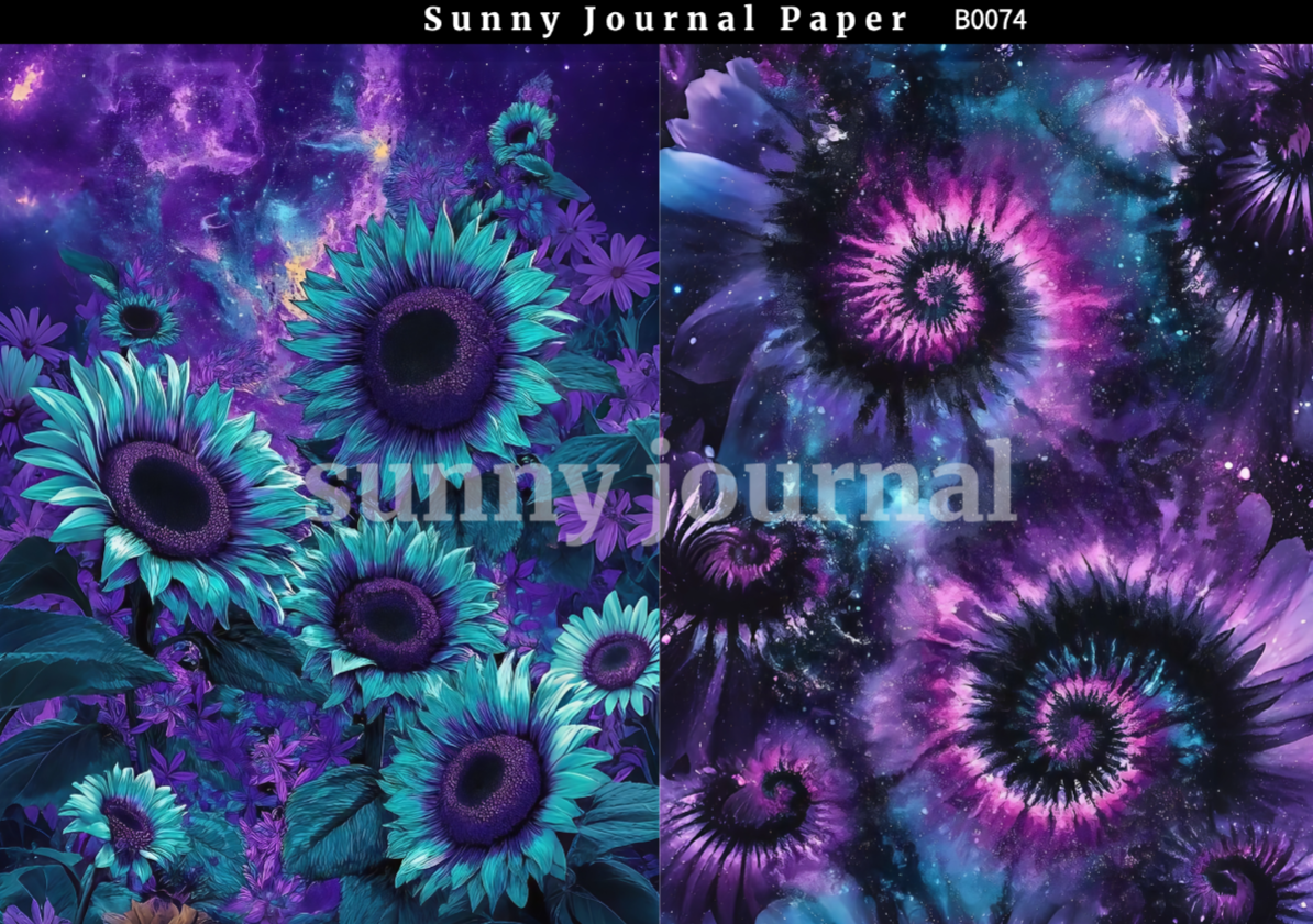 B0074-Boho Style Paper A5 paper 10pcs no repeat