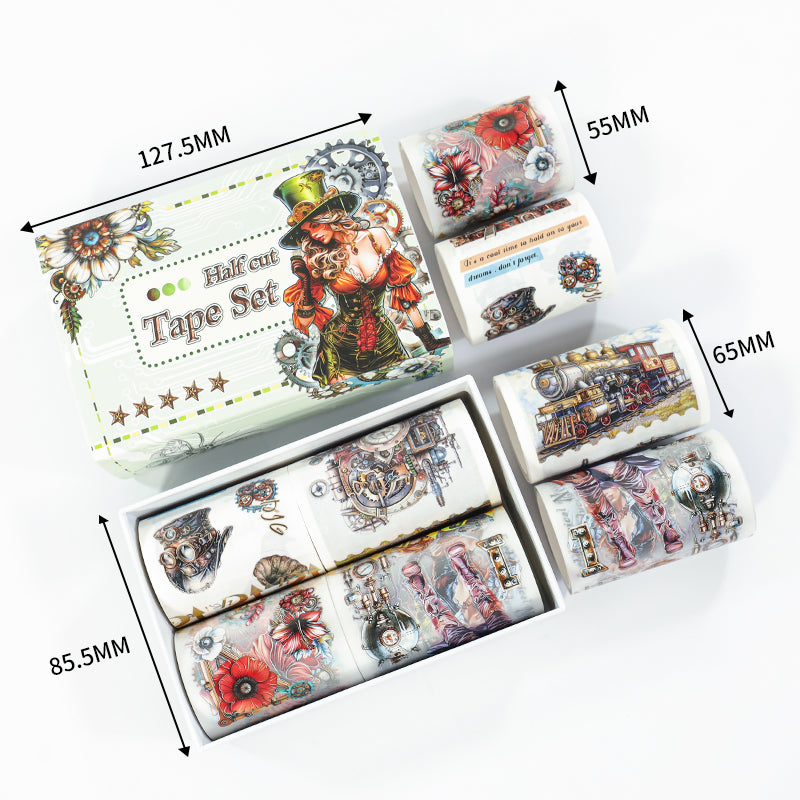 Tape Roll Set《Punk New Era》4 rolls (2 roll PET+2 roll Washi)