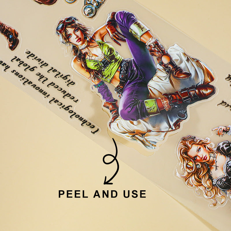 Tape Roll Set《Punk New Era》4 rolls (2 roll PET+2 roll Washi)