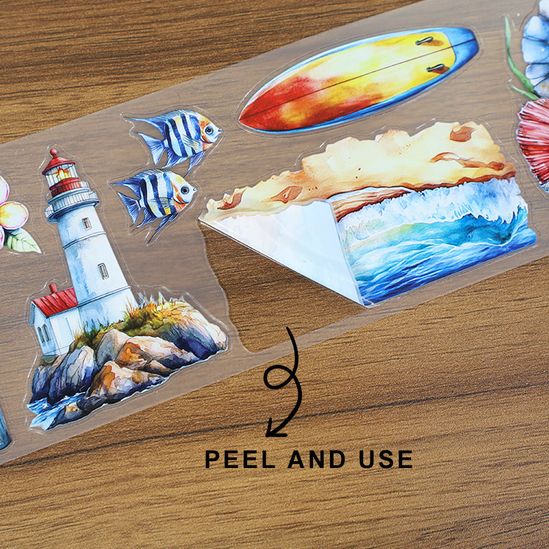 Tape Roll Set 《Colorful World》4 rolls (2 roll PET+2 roll Washi)