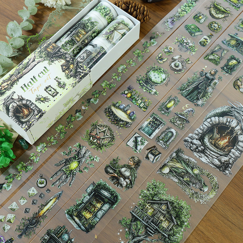 Tape Roll Set 《Forest Magic》4 rolls of PET