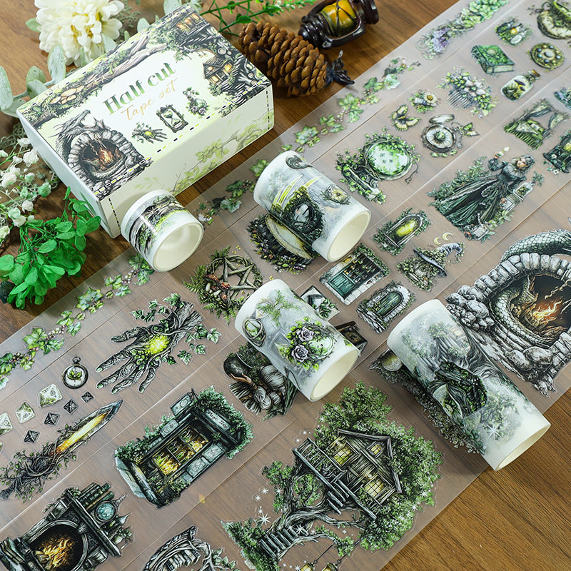 Tape Roll Set 《Forest Magic》4 rolls of PET