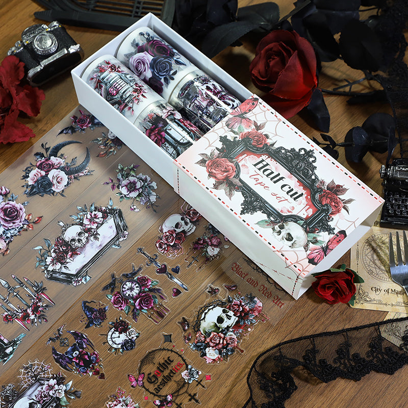 Tape Roll Set 《Gothic Aesthetics》4 rolls of PET