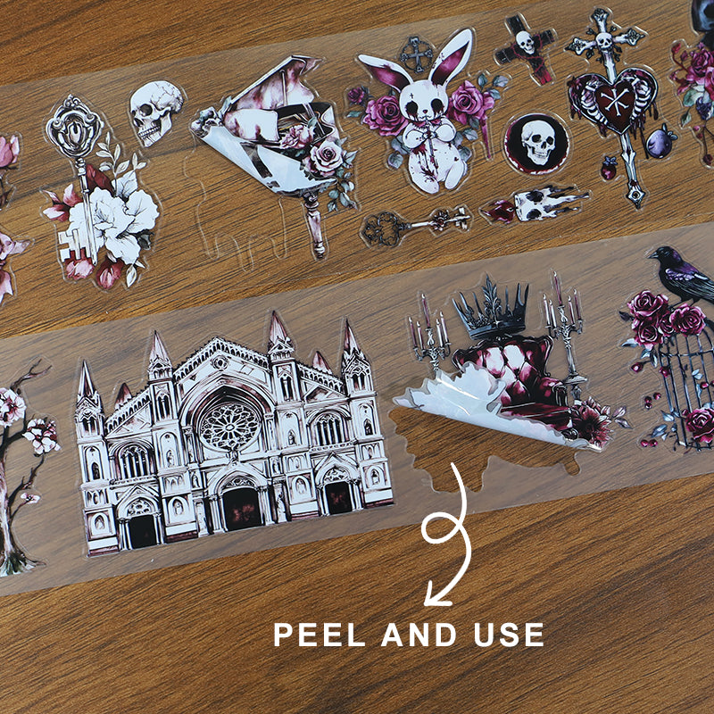 Tape Roll Set 《Gothic Aesthetics》4 rolls of PET