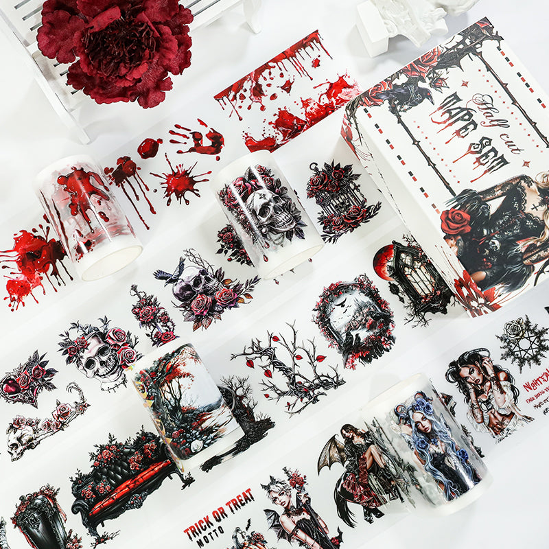Tape Roll Set《Holloween Whisper》4 rolls of PET Tape