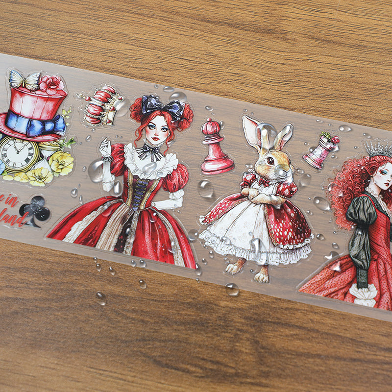 Tape Roll Set 《Fairy Blue Alice》PET Tape 4 rolls