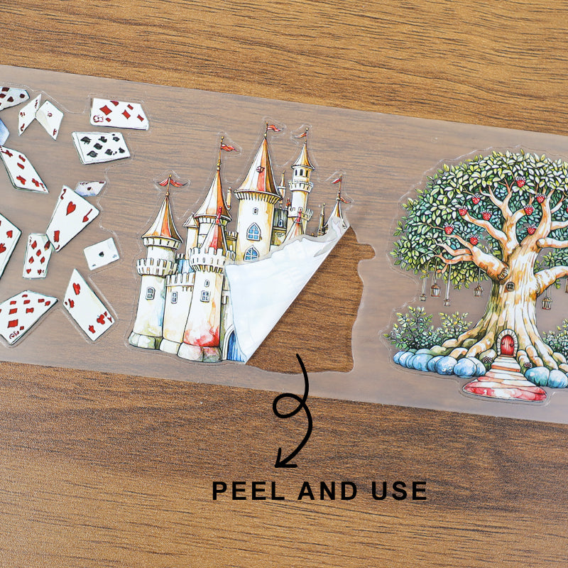 Tape Roll Set 《Fairy Blue Alice》PET Tape 4 rolls
