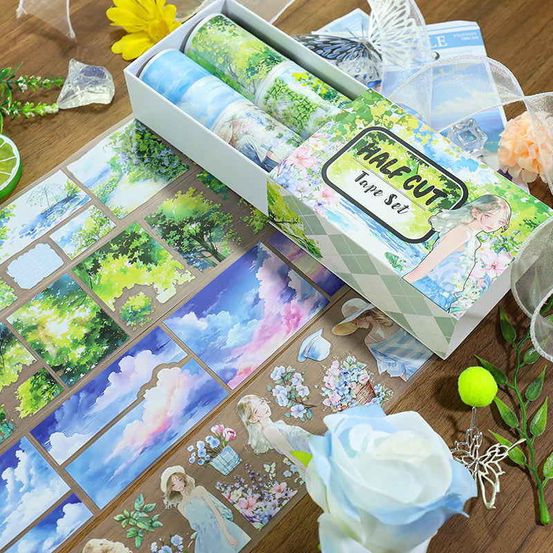 Tape Roll Set《Cool Summer》4 PET Rolls