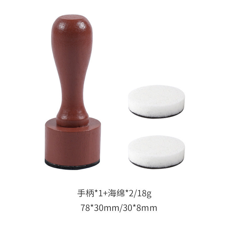 Wooden Handle Colored Sponge Journal Brush