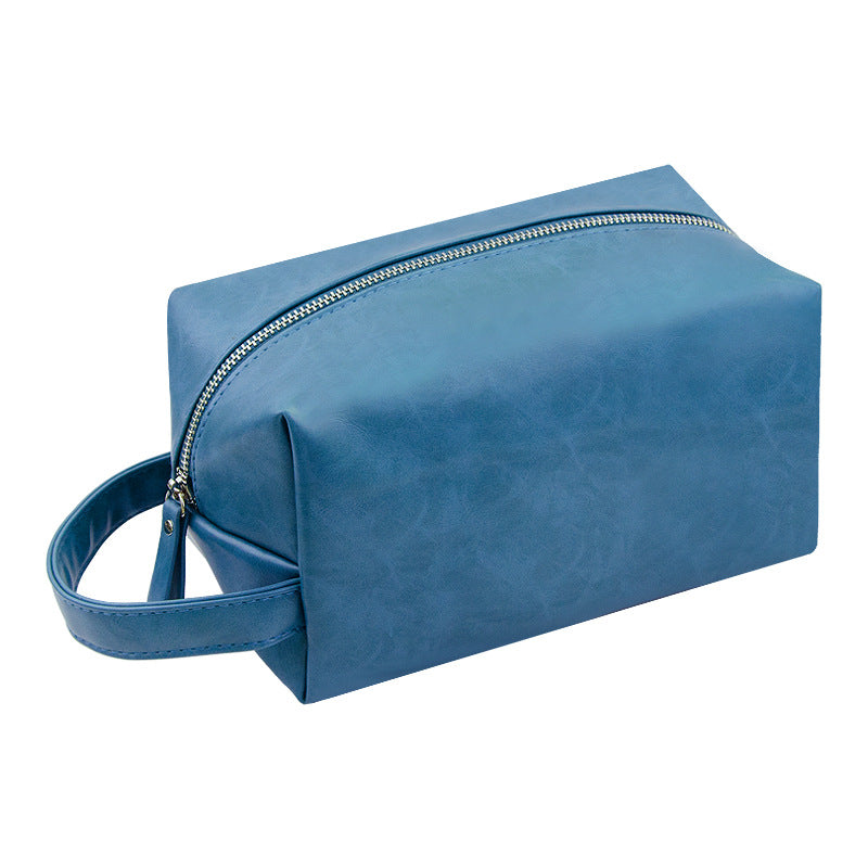 PU Leather Tote Tape Sticker Makeup Bag
