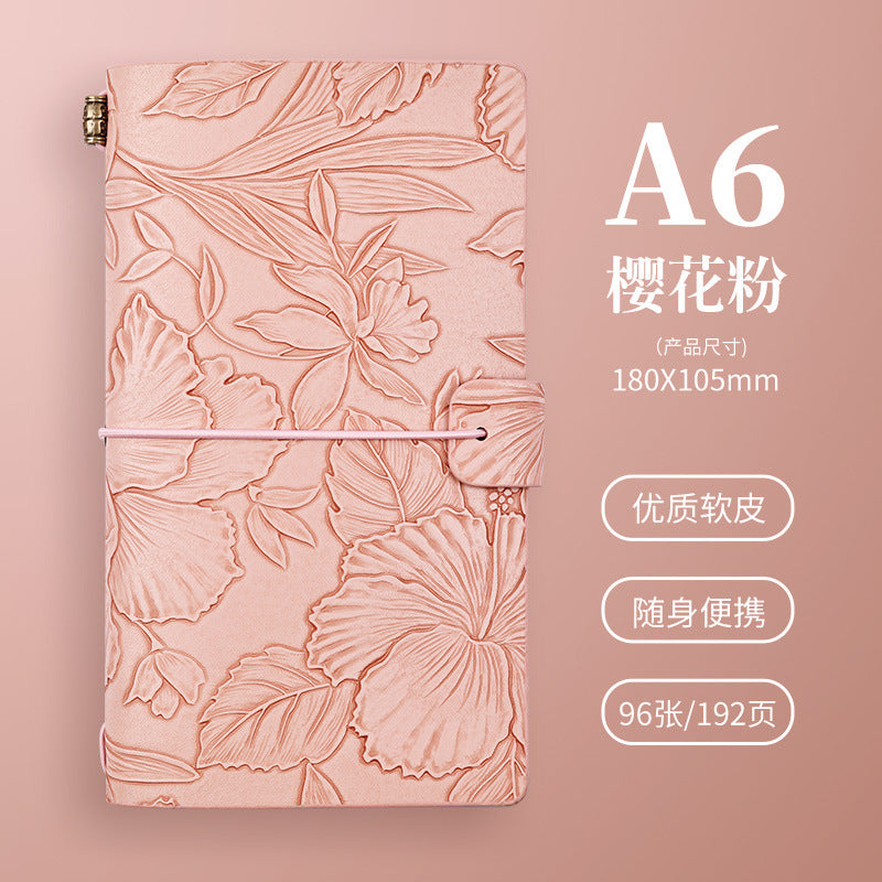 A6 vintage patterns journal