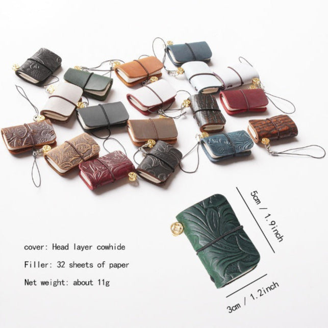 Mini Retro Real Leather Journal Book