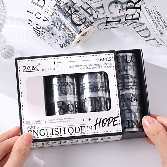 Tape Roll Set---《English Ode Gift Box Set》