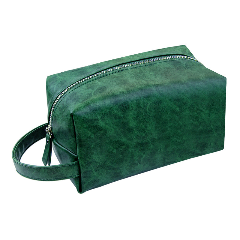 PU Leather Tote Tape Sticker Makeup Bag
