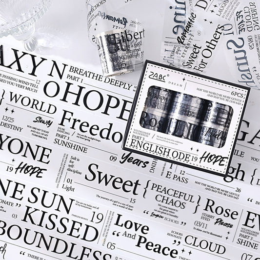 Tape Roll Set---《English Ode Gift Box Set》